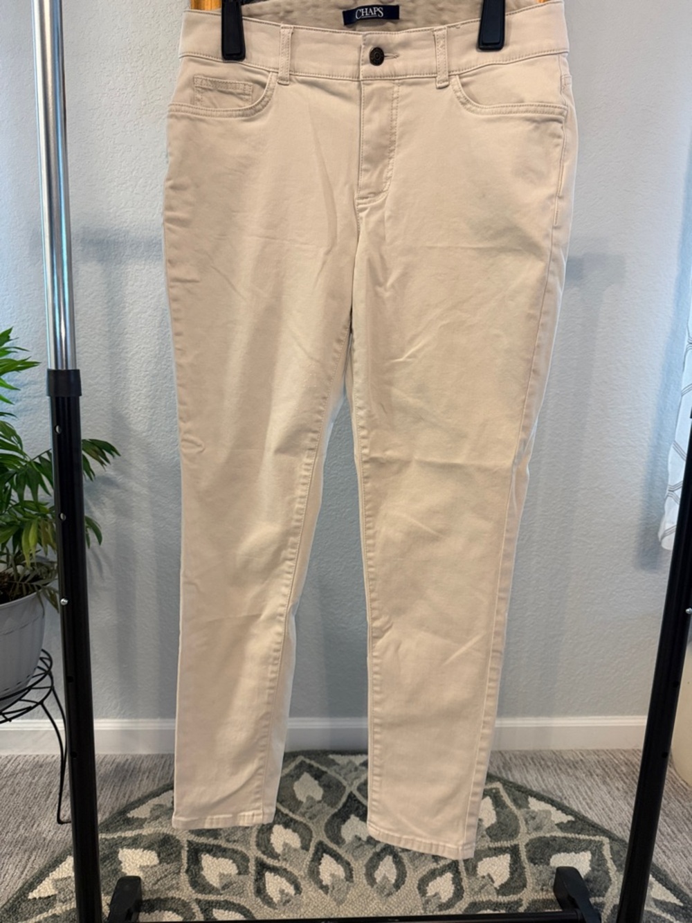 Chaps Women's Light Beige Skinny Jeans